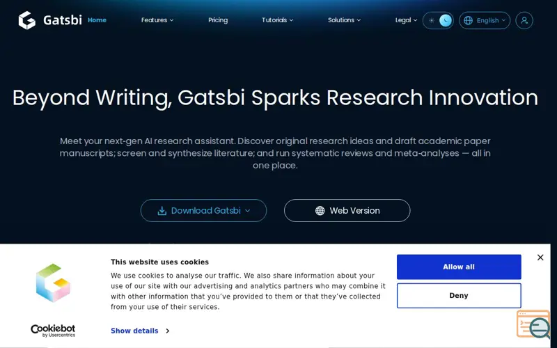Screenshot of Gatsbi