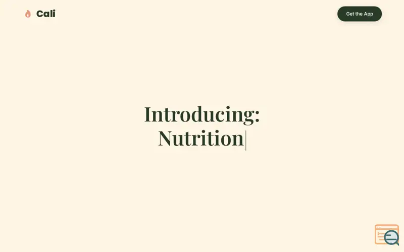 Screenshot of Cali - Nutritional Intelligence