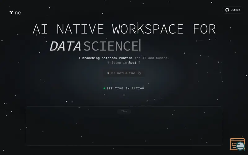 Screenshot of Tine