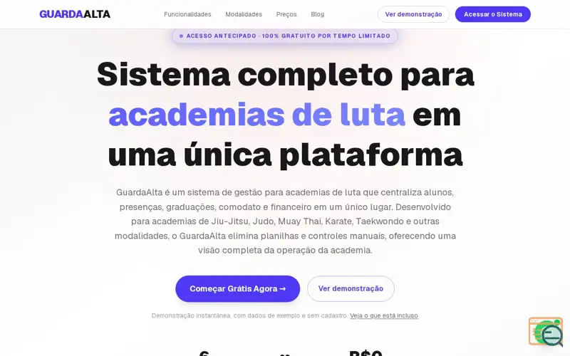 Screenshot of GuardaAlta, a launch using OneSignal Email