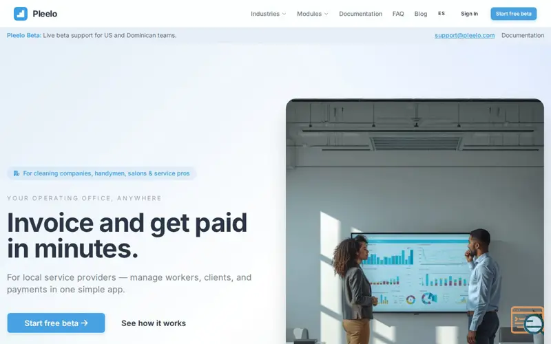 Screenshot of Pleelo