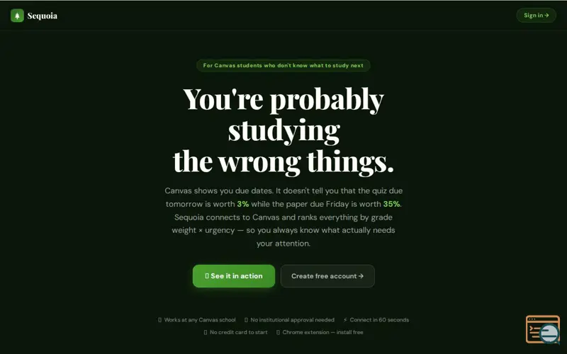 Screenshot of Sequoia
