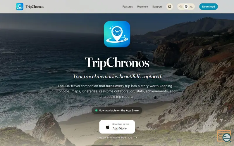 Screenshot of TripChronos
