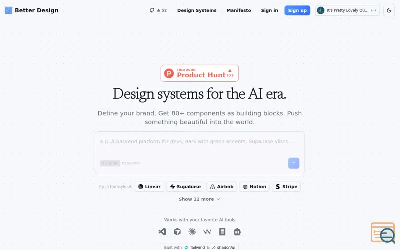 Screenshot of Better Design