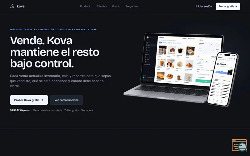 Screenshot of Kova