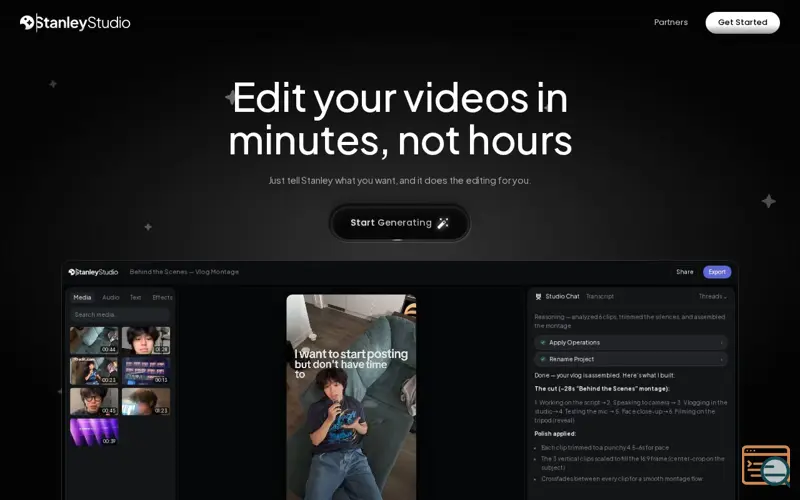 Screenshot of Stanley Studio
