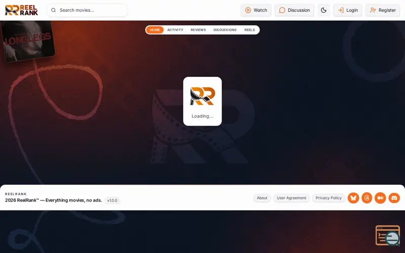 Screenshot of ReelRank