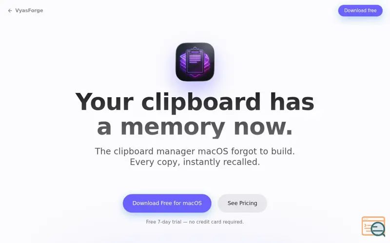 Screenshot of Clipboard History