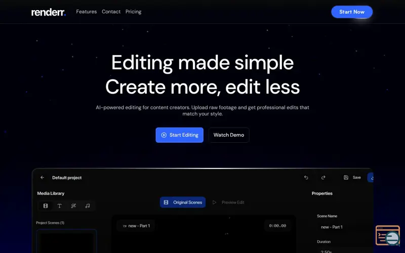 Screenshot of Renderr