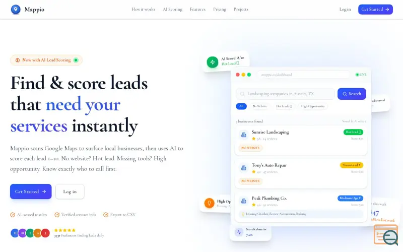 Screenshot of Mappio 