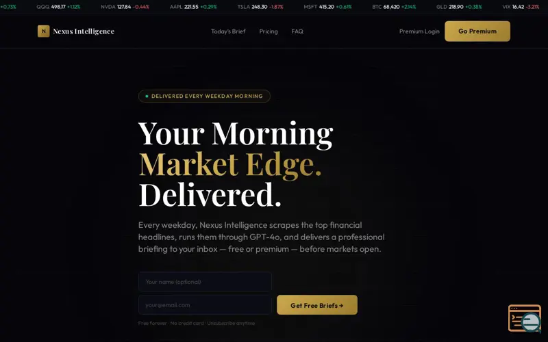 Screenshot of Nexus Intelligence