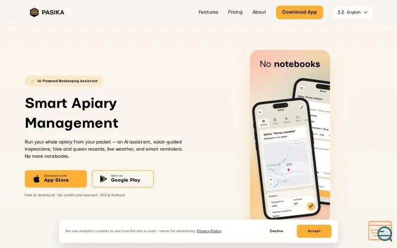 Screenshot of Pasika