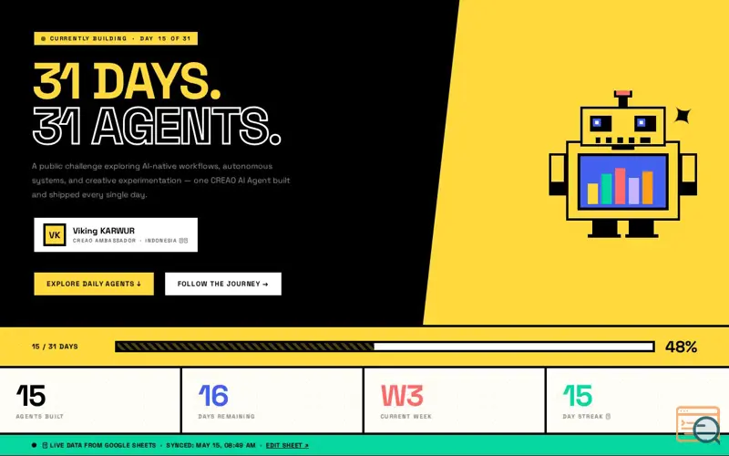 Screenshot of 31 Days of Agent