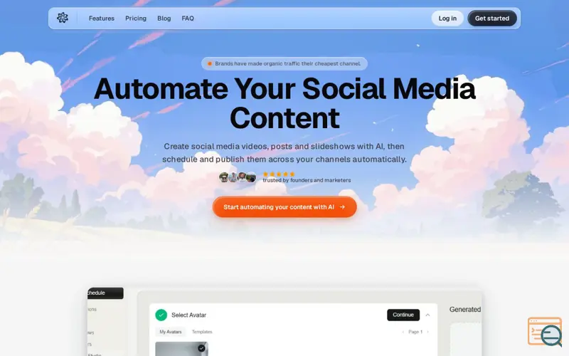 Screenshot of reelsfarm.com