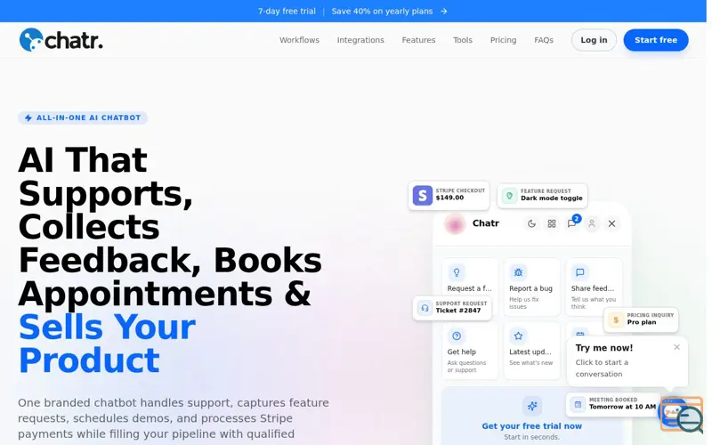 Screenshot of Chatr