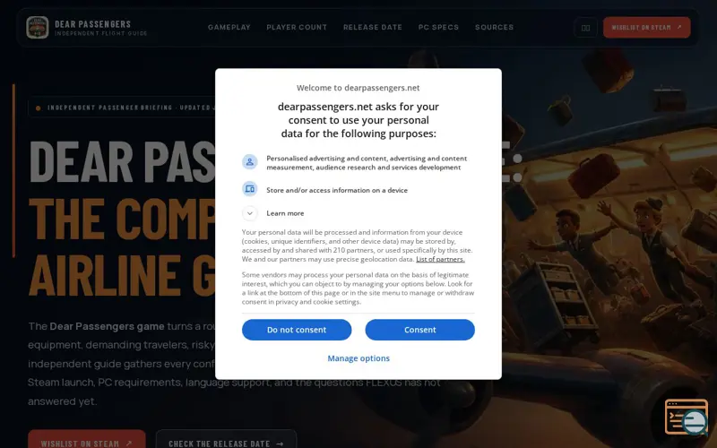Screenshot of Dear Passengers Game Guide