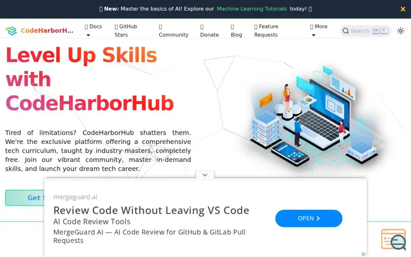 Screenshot of CodeHarborHub