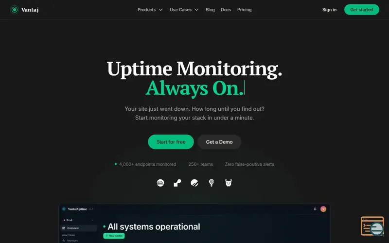Screenshot of Vantaj Uptime New Features (MCP & more)