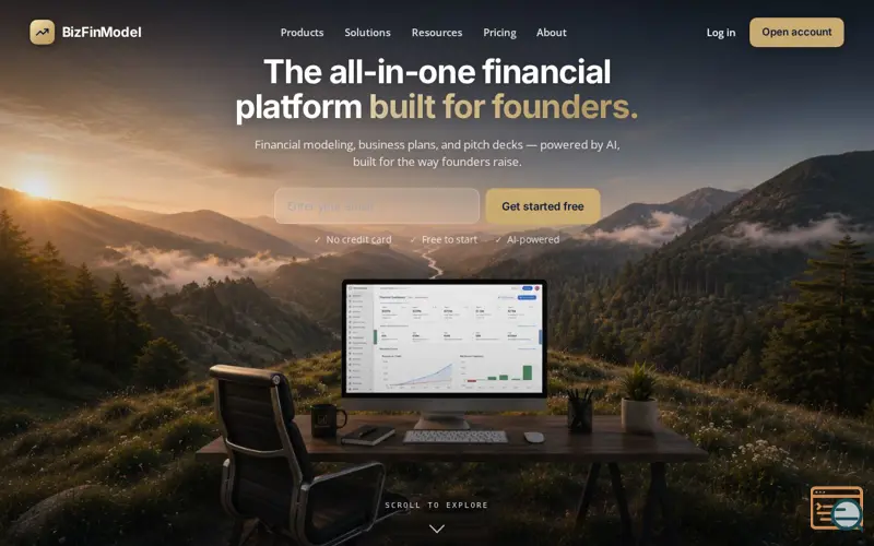 Screenshot of BizFinModel