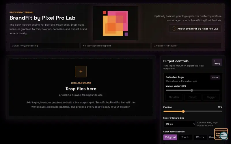 Screenshot of BrandFit By Pixel Pro Lab