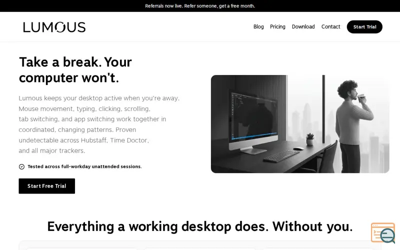 Screenshot of Lumous