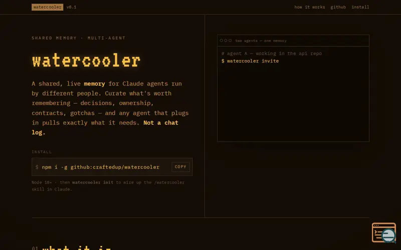 Screenshot of Watercooler