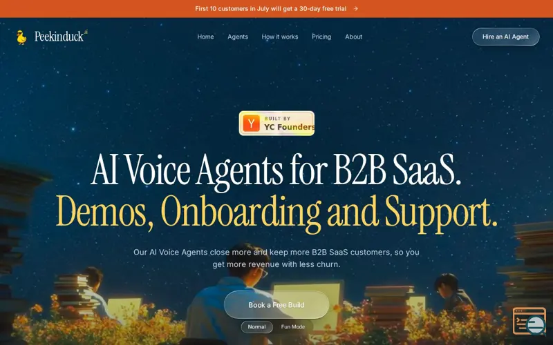 Screenshot of Peekinduck | AI copilot for B2B companies