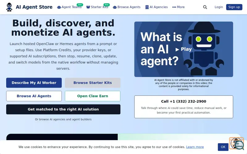Screenshot of AI Agent Store