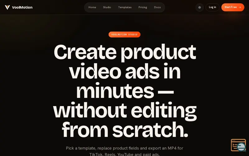 Screenshot of VoolMotion
