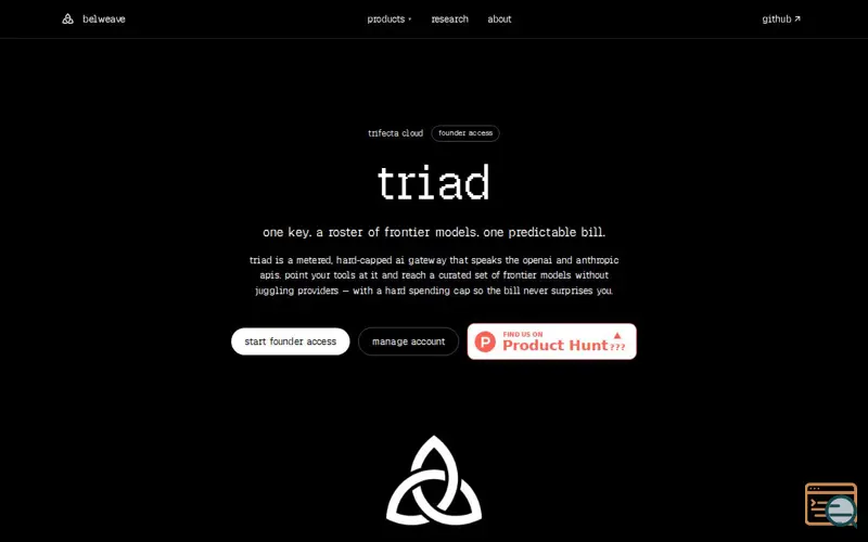 Screenshot of Belweave Triad