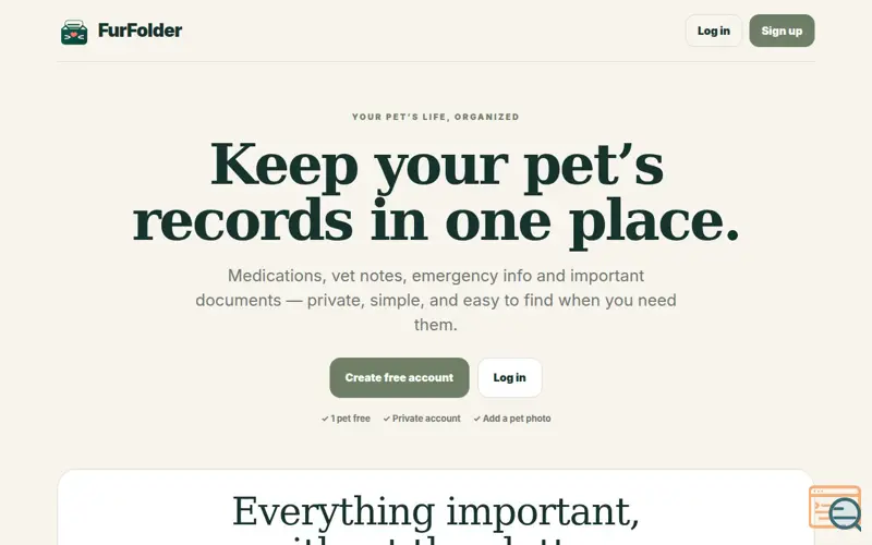 Screenshot of FurFolder