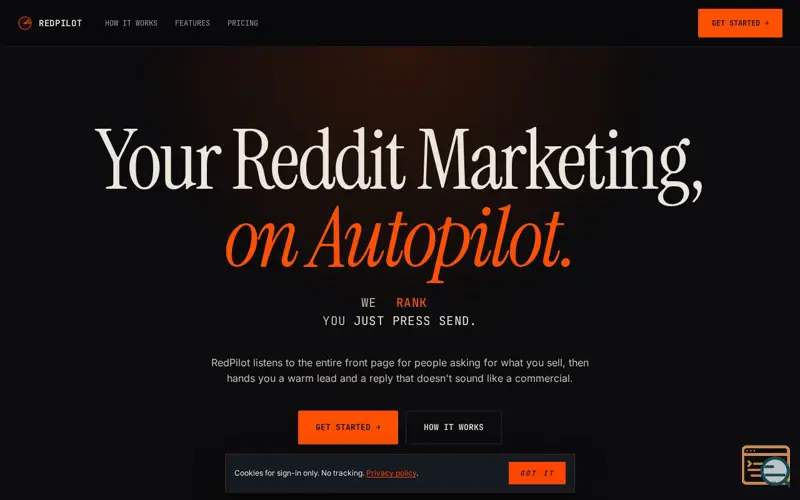 Screenshot of RedPilot