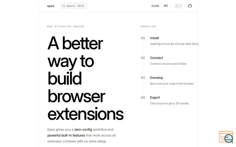 Screenshot of [epos] Web Extension Engine