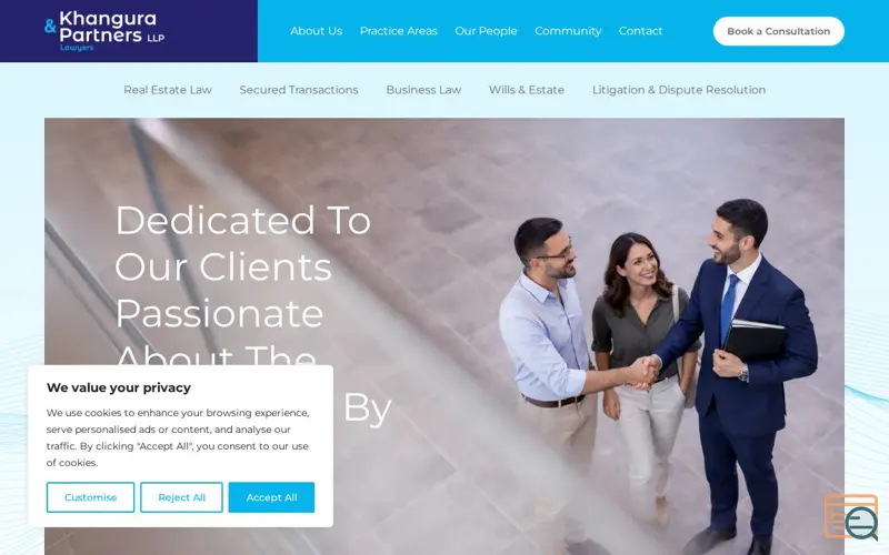 Screenshot of Khangura&Partners