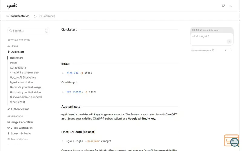 Screenshot of Egaki