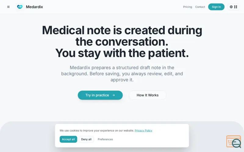 Screenshot of Medardix