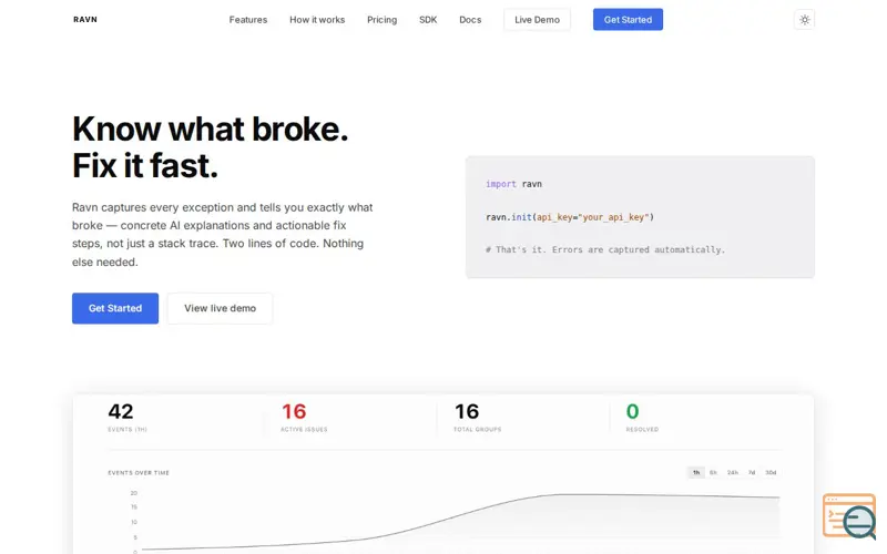 Screenshot of Ravn