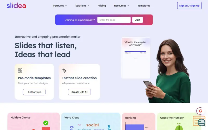 Screenshot of Slidea