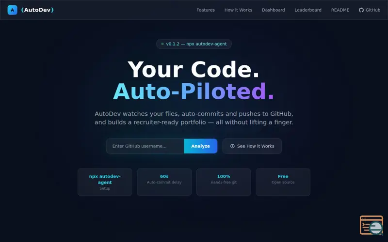 Screenshot of  AutoDev