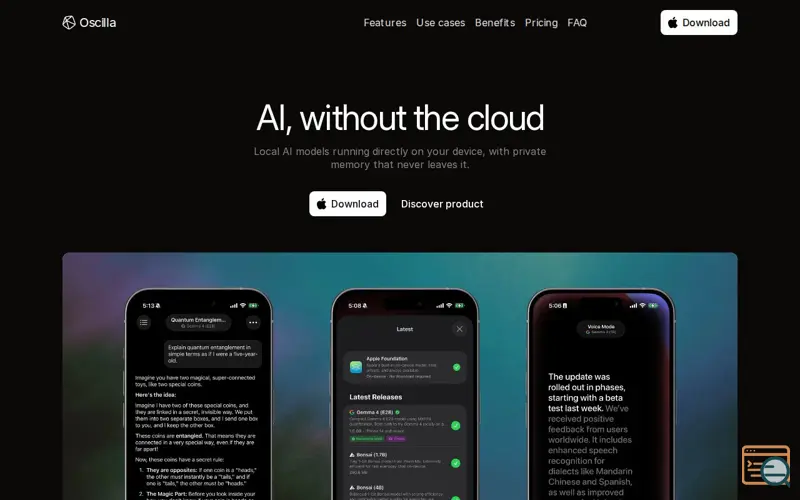Screenshot of Oscilla - Local AI 