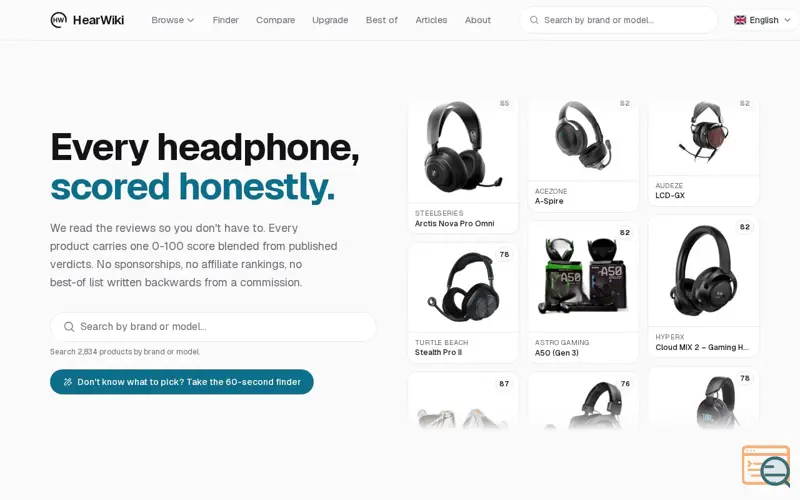 Screenshot of Hearwiki