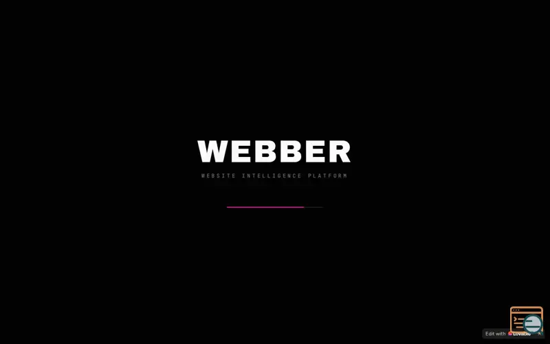 Screenshot of WEBBER