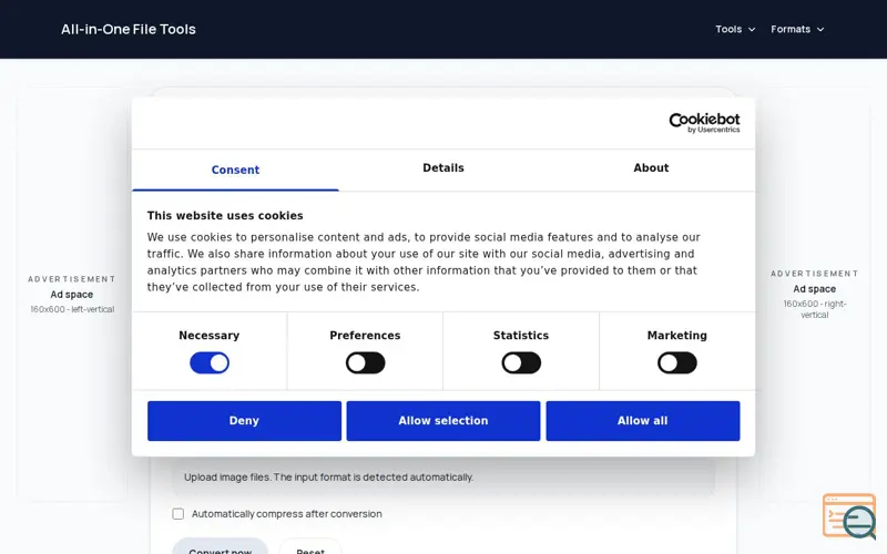 Screenshot of All-in-One File Tools