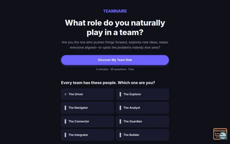 Screenshot of Teamnaire