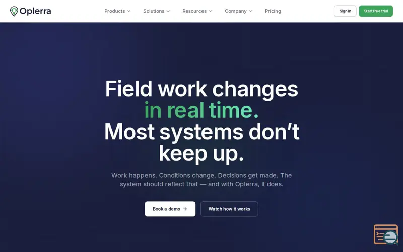 Screenshot of Oplerra