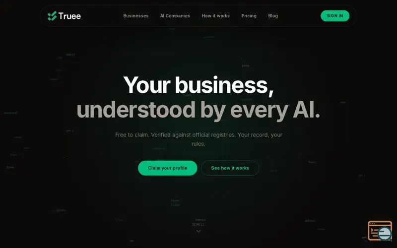 Screenshot of Truee