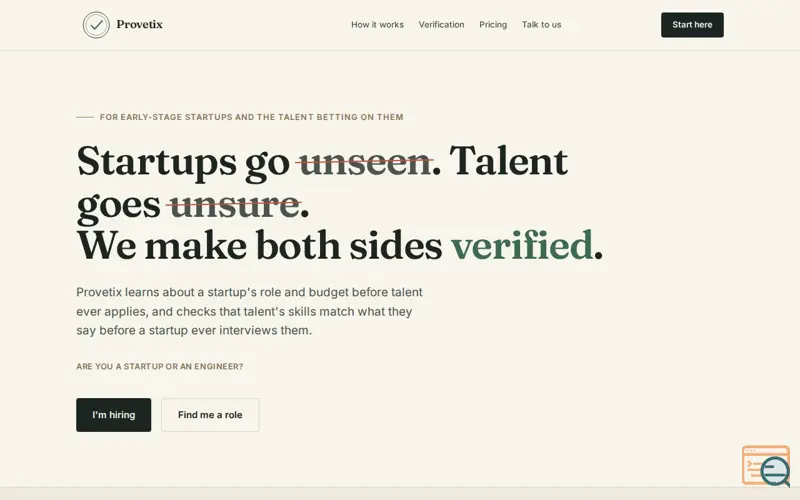 Screenshot of Provetix 
