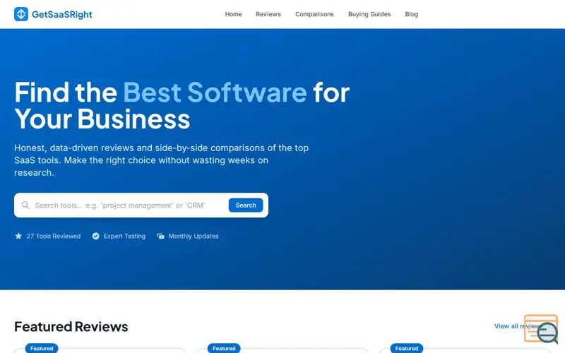 Screenshot of GetSaaSRight