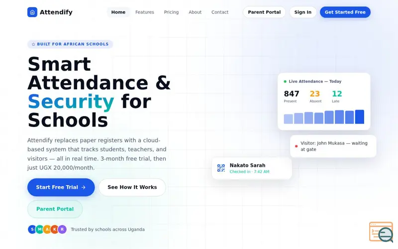 Screenshot of Attendify