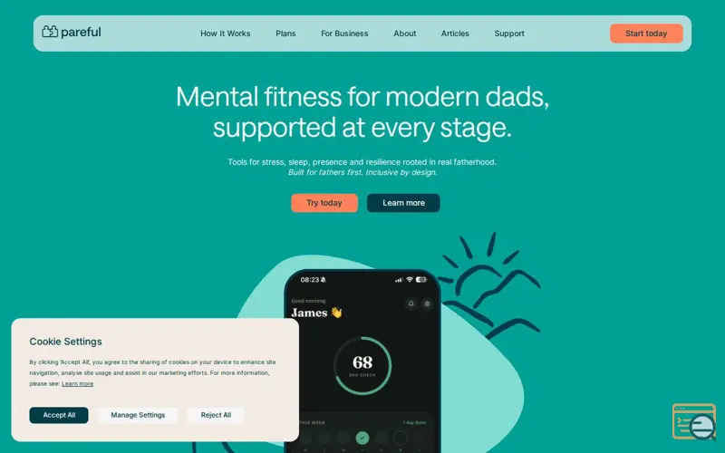 Screenshot of Pareful